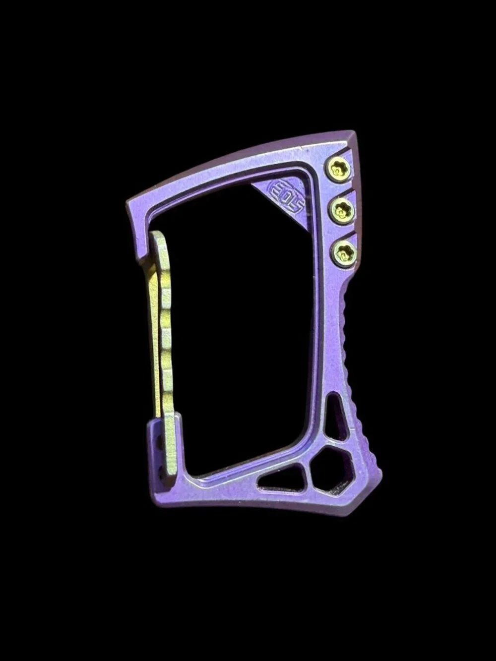 EOS Titanium EDC Carabiner Multi-Tool Purple Collectible Gear